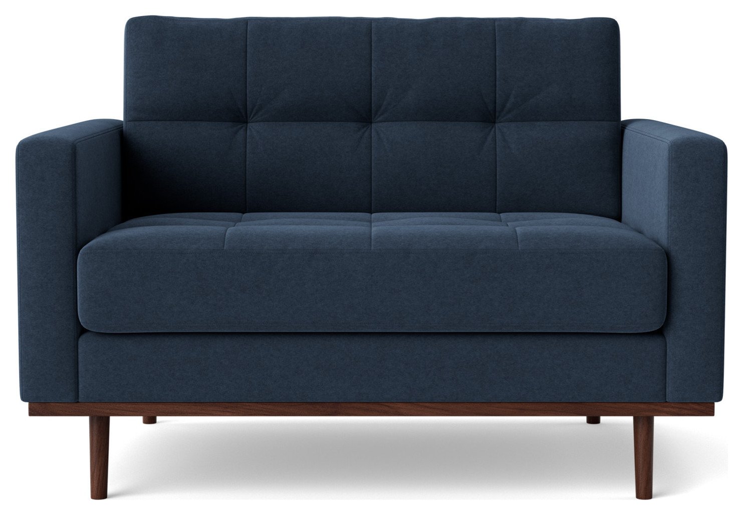 Swoon Berlin Fabric Cuddle Chair- Indigo Blue