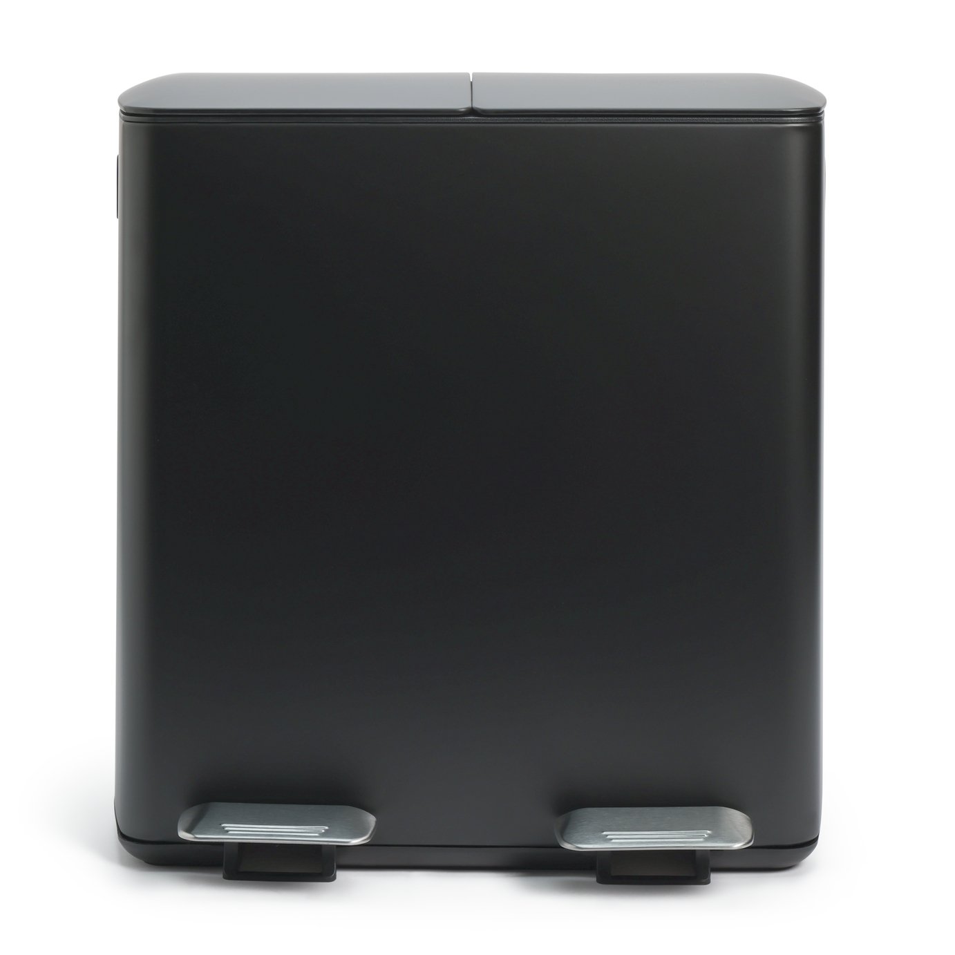 Habitat 40 Litre Twin Compartment Recycling Pedal Bin- Black