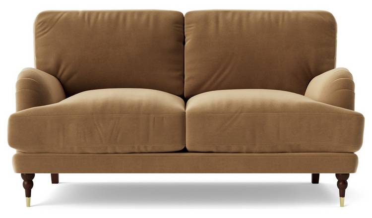 Swoon Charlbury Velvet 2 Seater Sofa - Biscuit