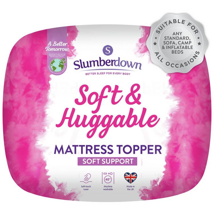 Slumberdown Soft & Huggable Mattress Topper - Single 0