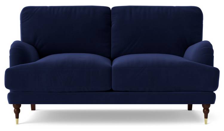 Swoon Charlbury Velvet 2 Seater Sofa - Ink Blue