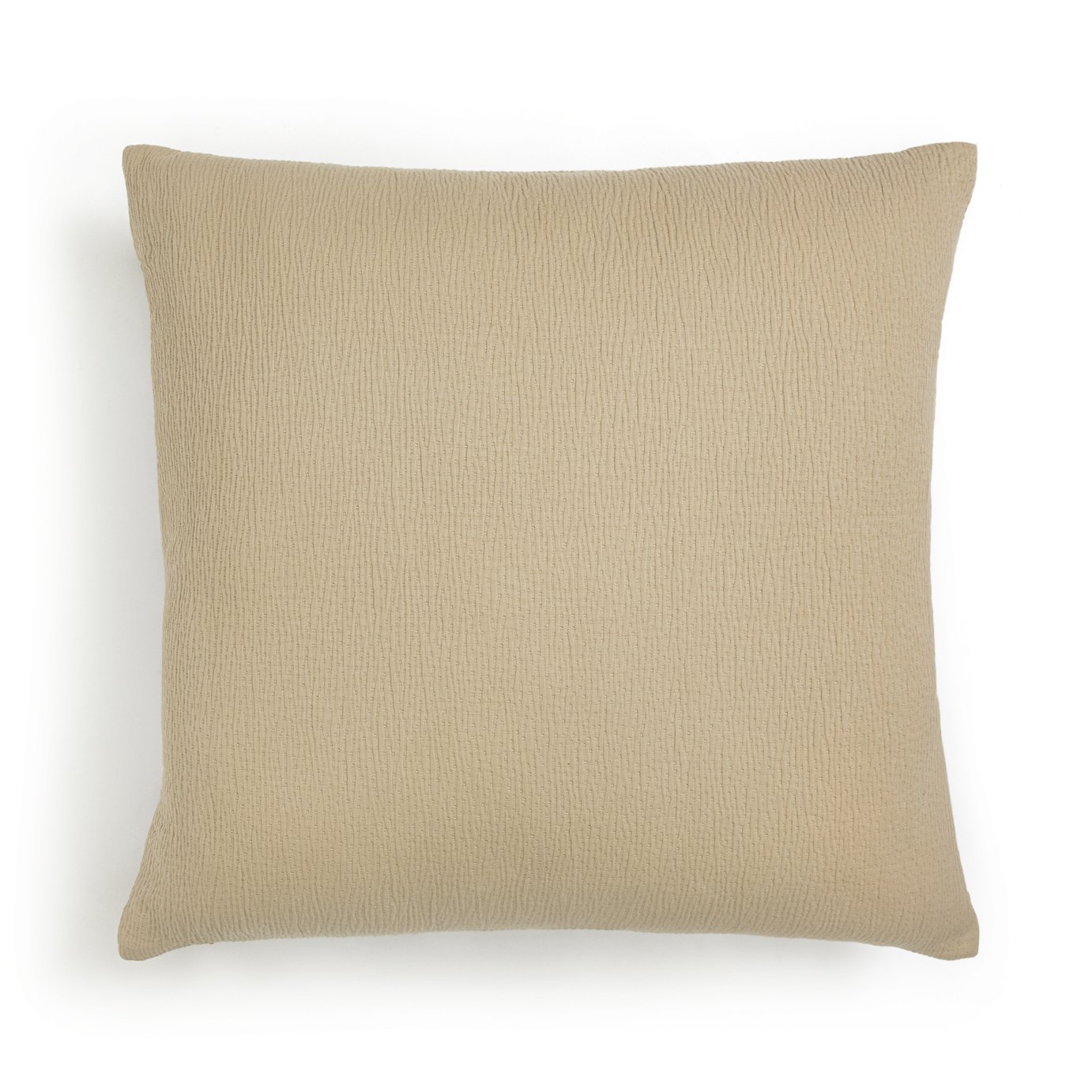Habitat Textured Plain Cushion - Cream  - 50x50cm