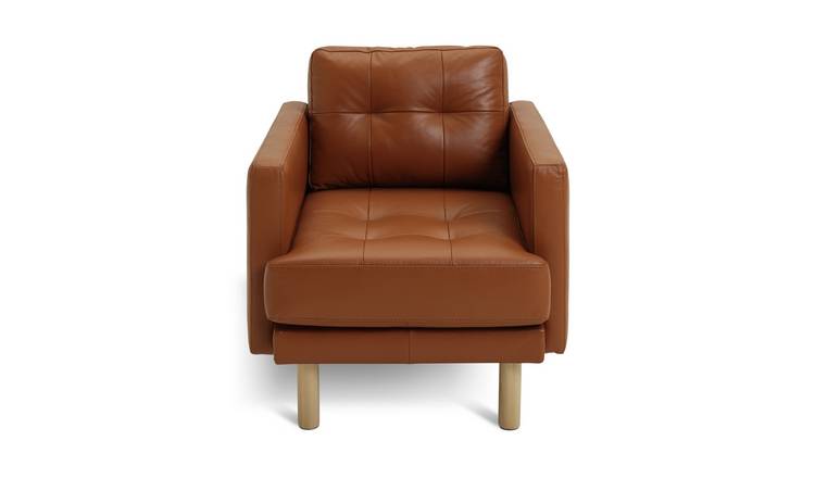 Habitat leather armchair new arrivals