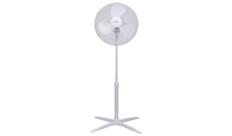 Floor Standing Pedestal Fan 16 Inch Oscillating Electric 3 Speed Grey  Cooling