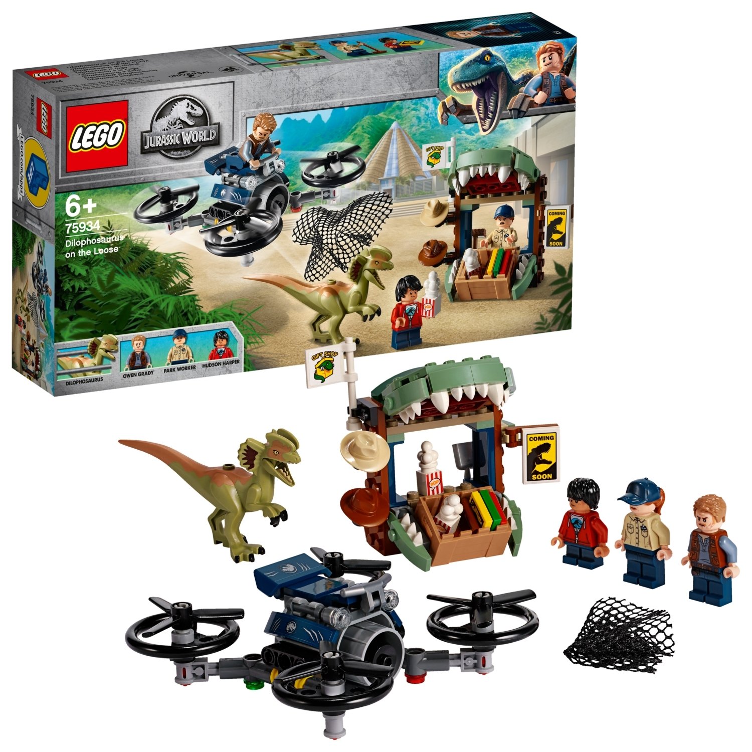 LEGO Jurassic World Dilophosaurus on the Loose Set 75934