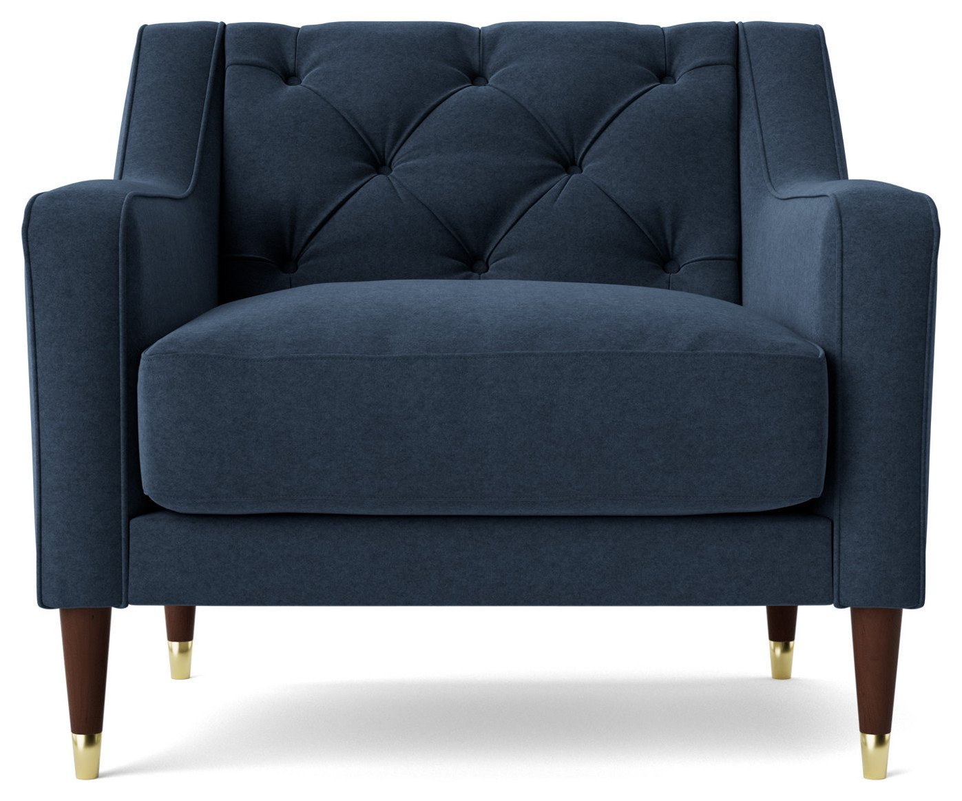 Swoon Pritchard Fabric Armchair - Indigo Blue