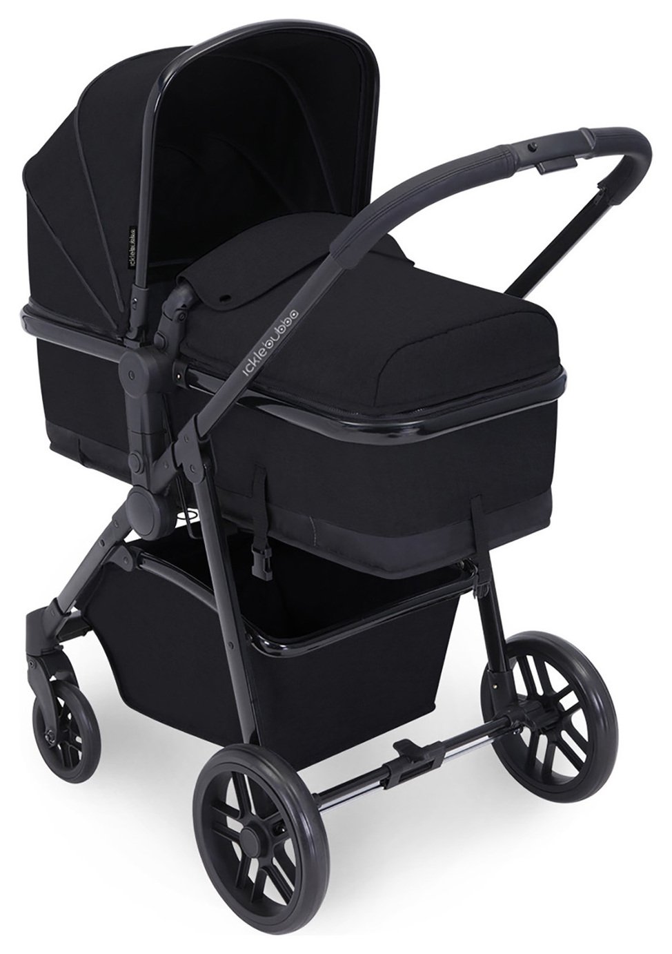 Ickle Bubba Moon 2-in-1 Pushchair & Carrycot - Black
