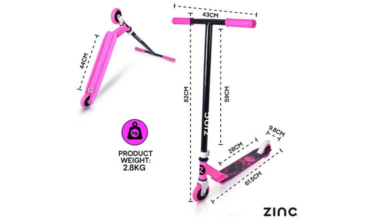 Buy Zinc Detour Stunt Scooter - Pink | Kids scooters | Argos