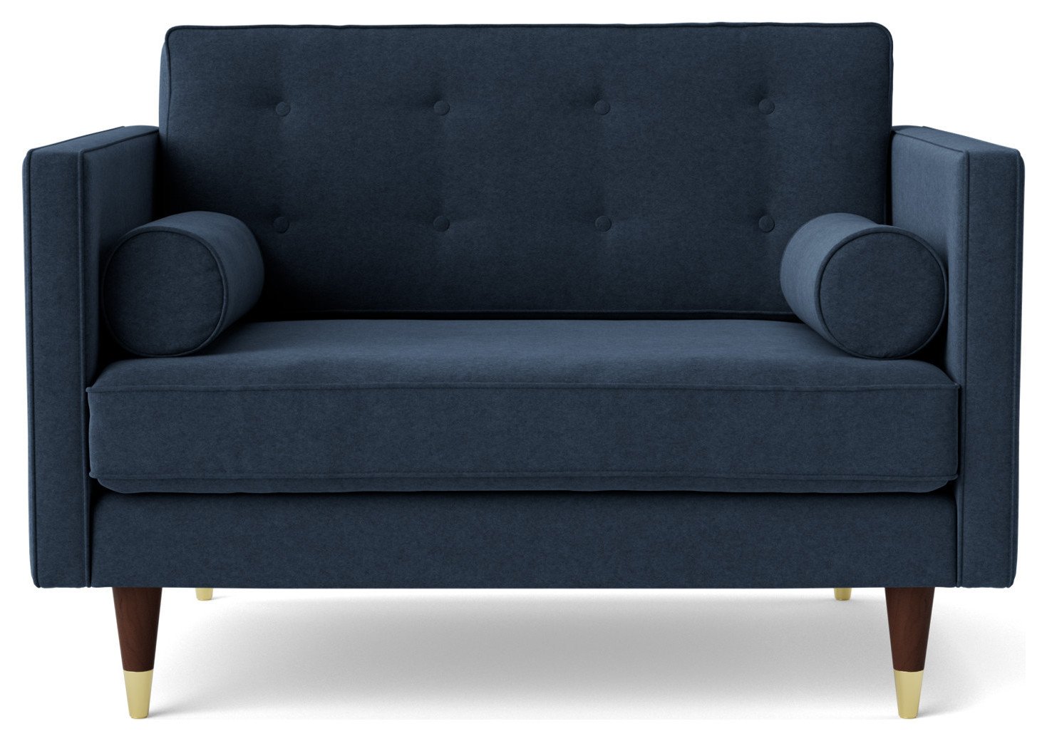 Swoon Porto Fabric Cuddle Chair- Indigo Blue