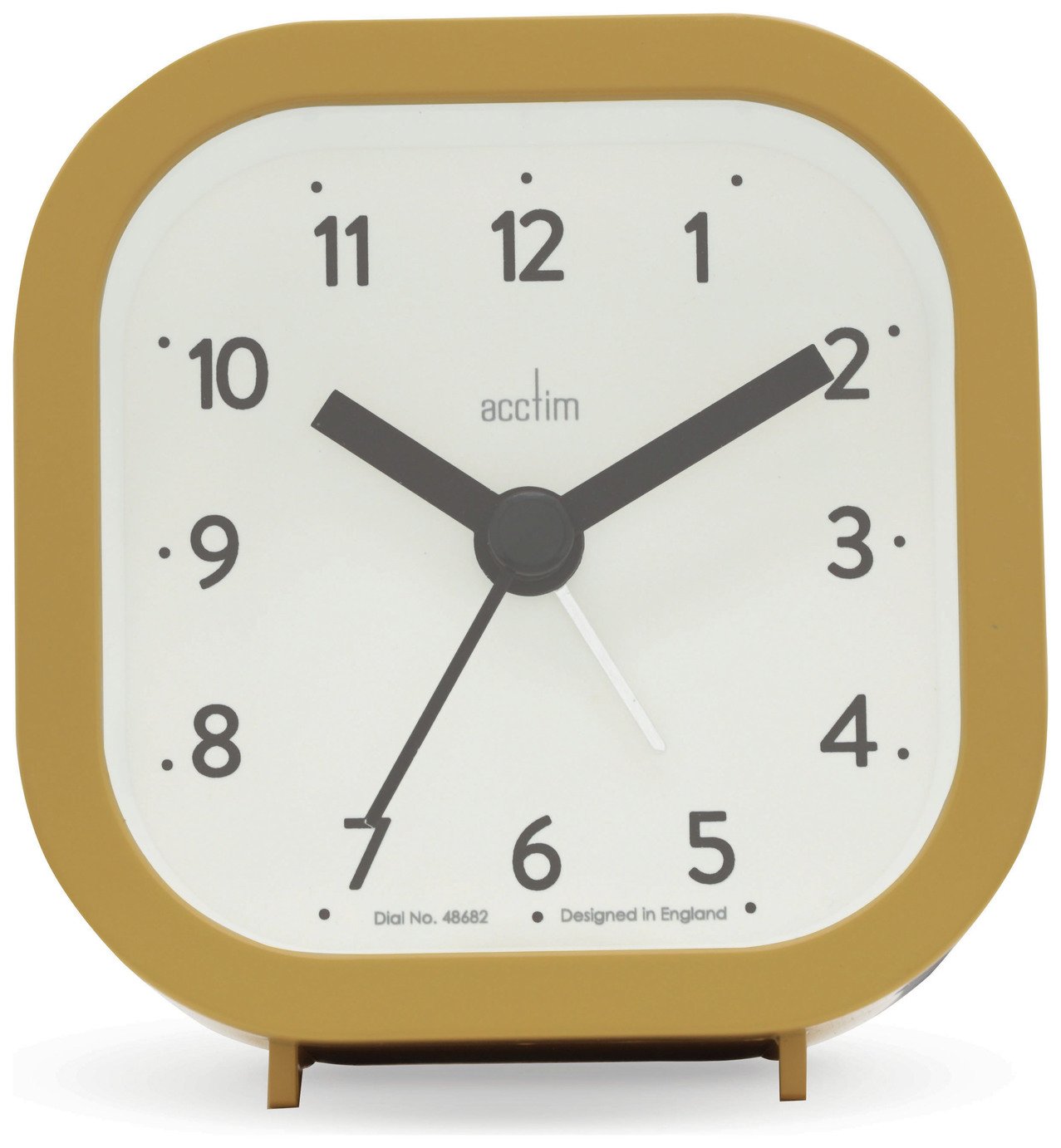 Acctim Remi Analogue Alarm Clock - Mustard