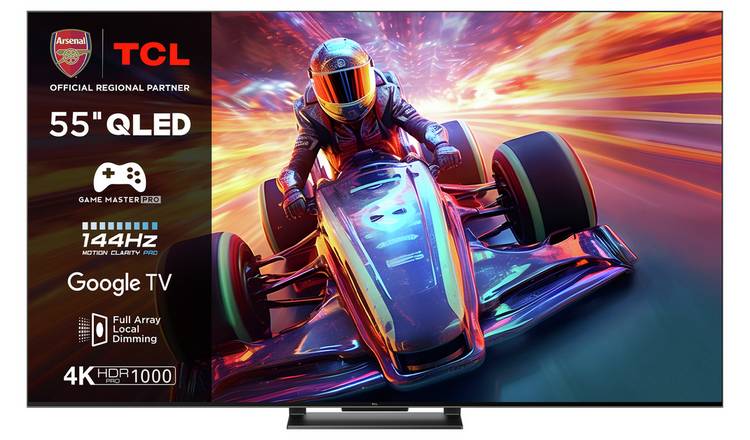 TCL 55 Inch 55C745K Smart 4K UHD HDR QLED TV