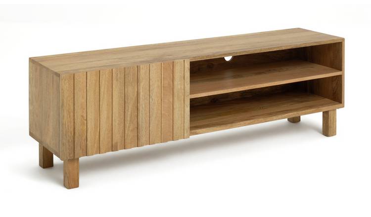 Argos oak store tv unit