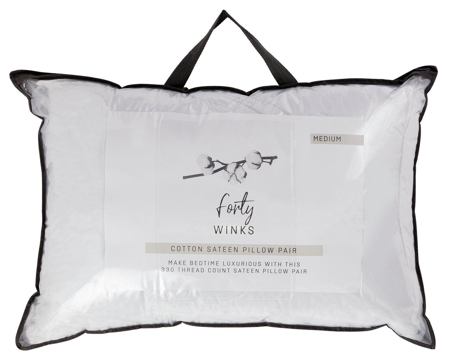 Forty Winks Cotton Sateen Medium Pillow Review