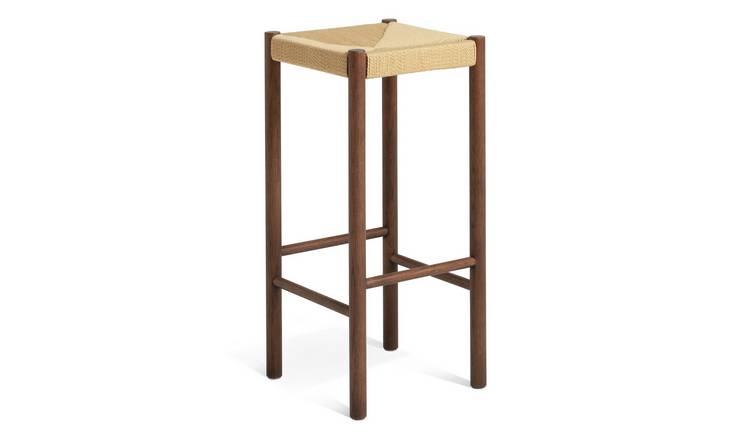 Buy Habitat Hanna Oak Bar Stool Walnut Bar stools Argos