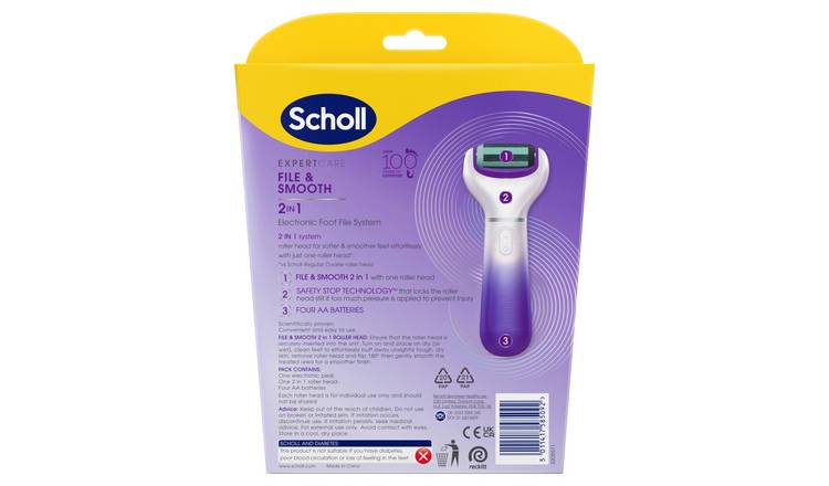 Buy Scholl Velvet Smooth Electric Foot File, Foot spas