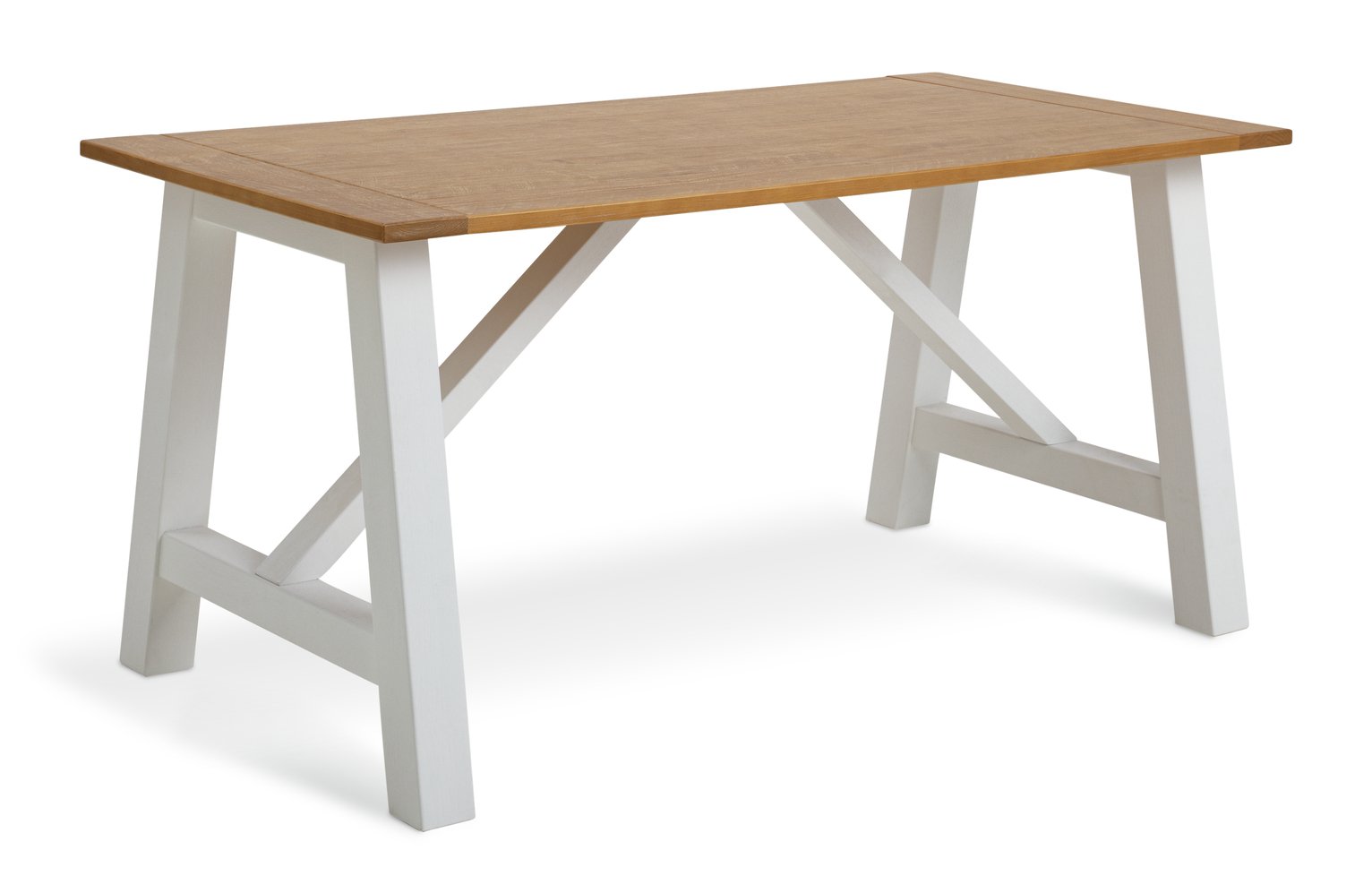 Habitat Burford Solid Wood 4 Seater Dining Table - White