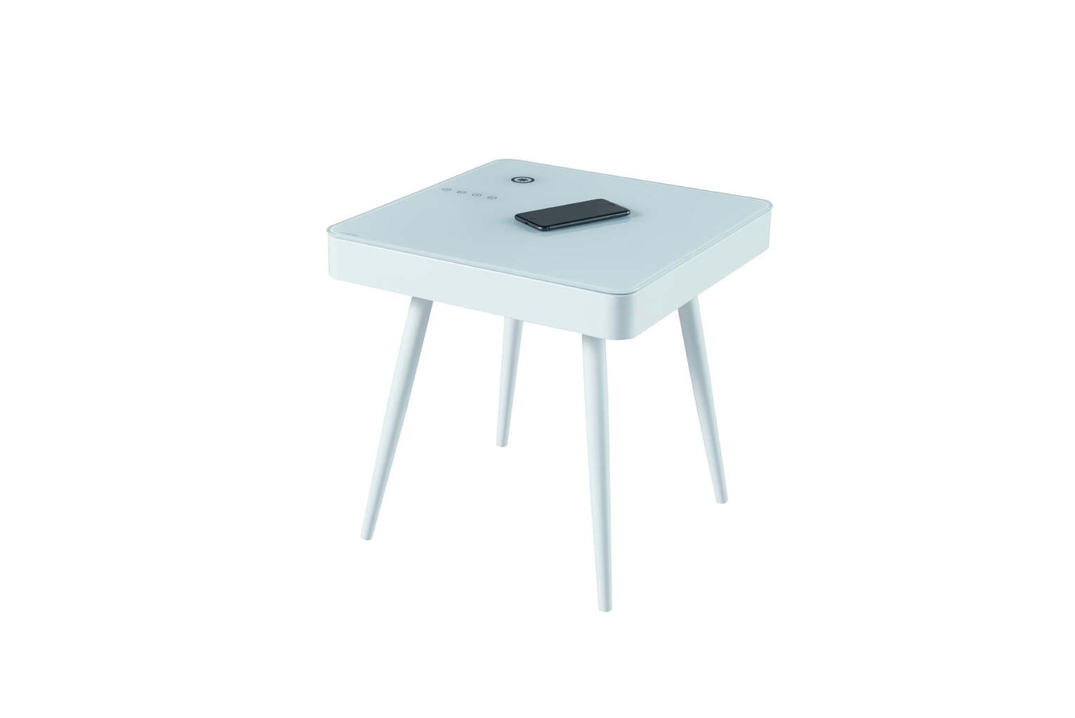 Koble Tori wireless charging Bluetooth Side Table - White