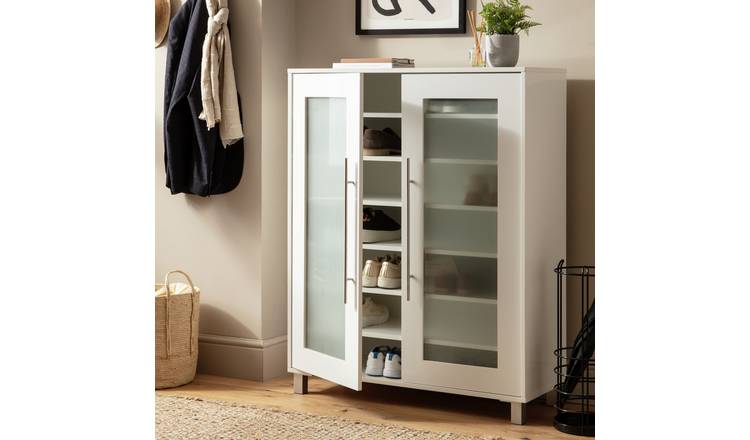 Argos white shoe online cupboard