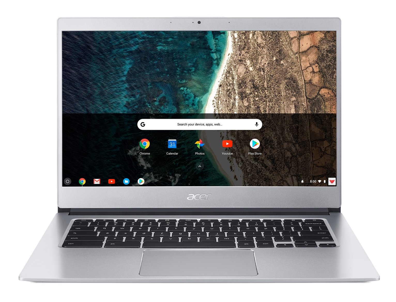 Acer CB514 14in Celeron 4GB 32GB HD Chromebook - Silver