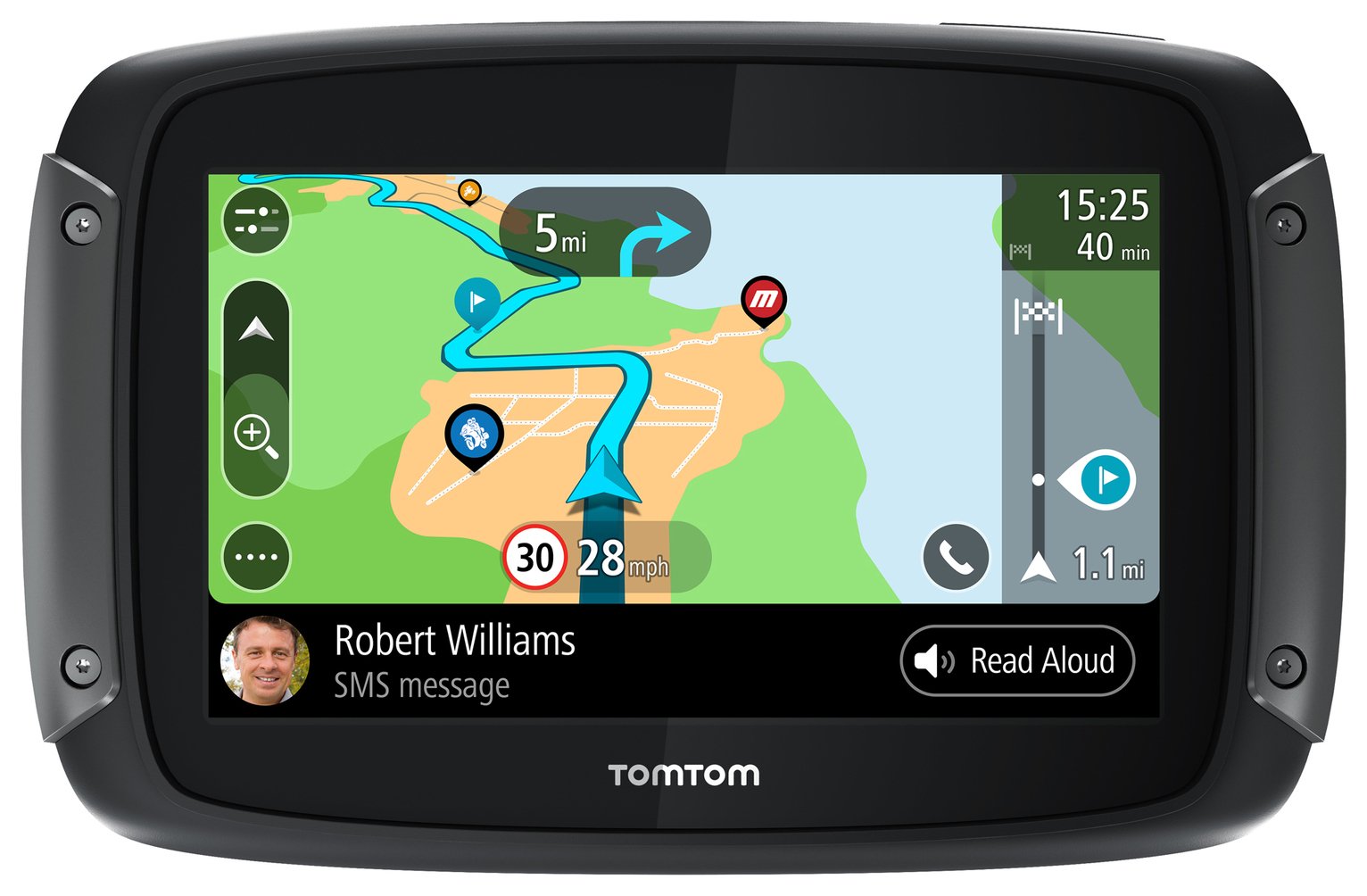 TomTom Rider 500 Motorcycle 4.3 In Sat Nav With Europe Maps