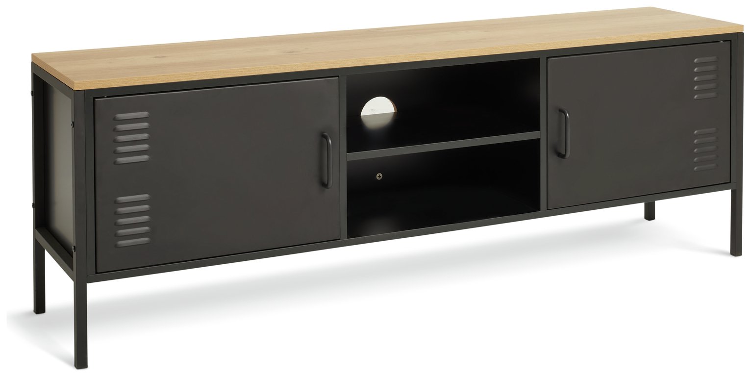 Habitat Stevie 2 Door TV Unit - Black