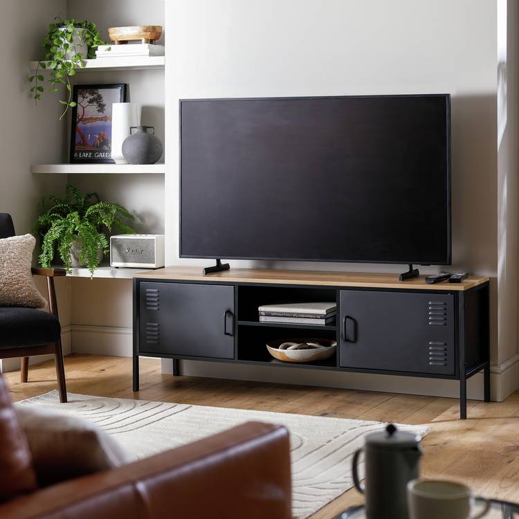 Habitat Stevie 2 Door TV Unit - Black 0