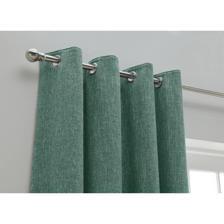 Habitat Blackout Fully Lined Eyelet Curtains - Forest Green 0