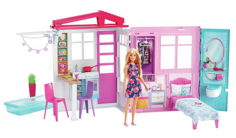 barbie fold away house