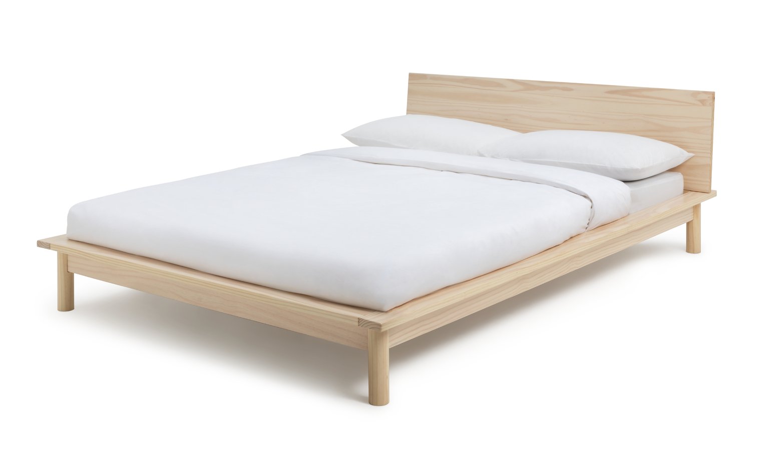 Habitat Akio Double Platform Bed Frame - Natural