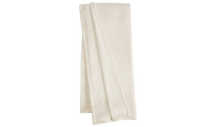 Buy Argos Home Super Soft Fleece Throw 125x150cm Cream