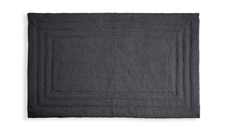 Habitat Cotton Deep Pile Tufted Bath Mat - Slate