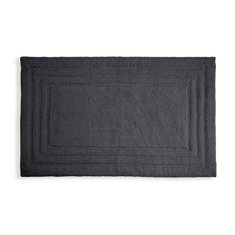 Habitat Cotton Deep Pile Tufted Bath Mat - Slate 0