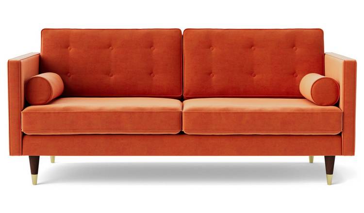 Orange sofa 2 deals seater