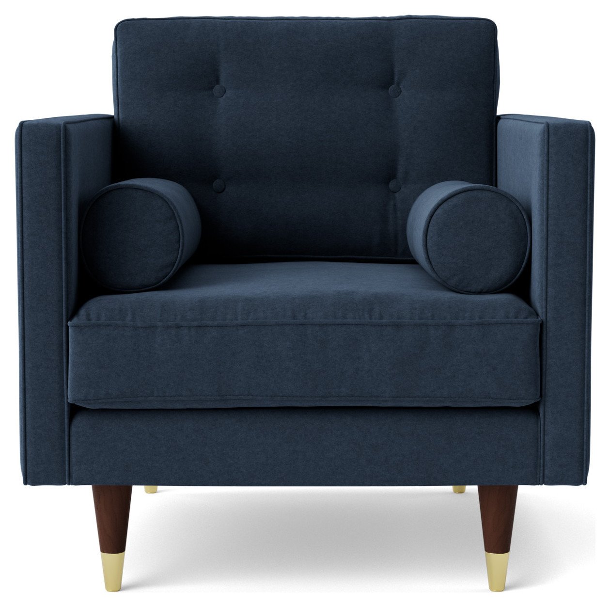 Swoon Porto Fabric Armchair - Indigo Blue