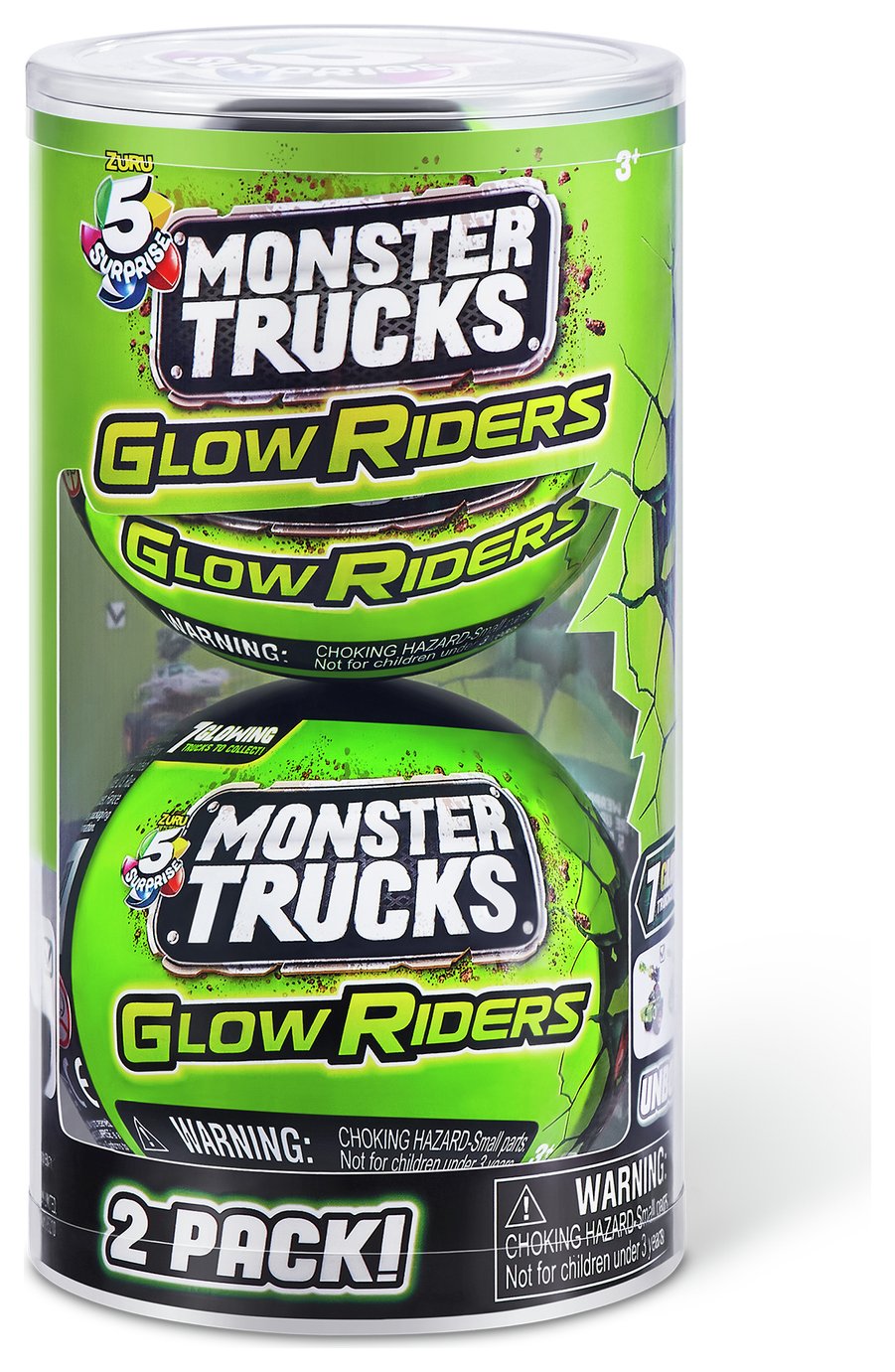 ZURU 5 SURPRISE Monster Trucks Glow Riders Series 2