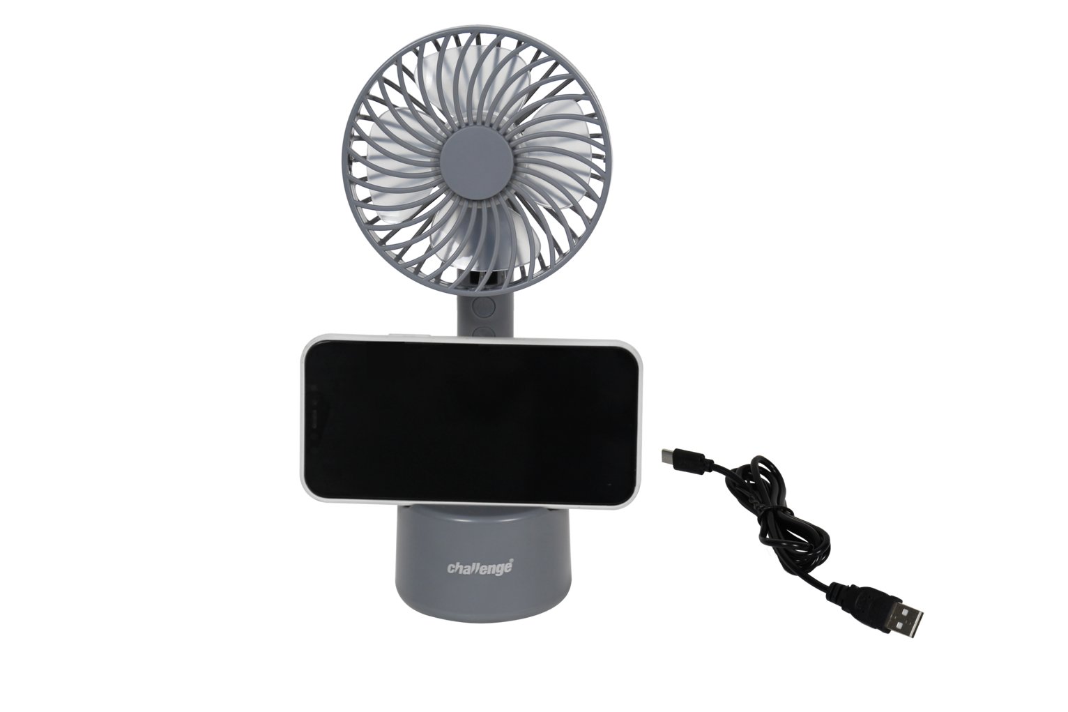 Challenge Grey Desk Fan - 4 Inch