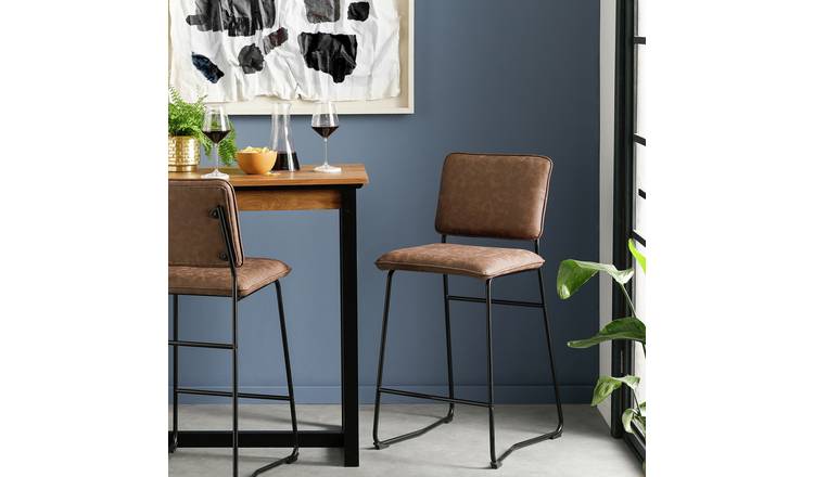 Argos black bar discount stools