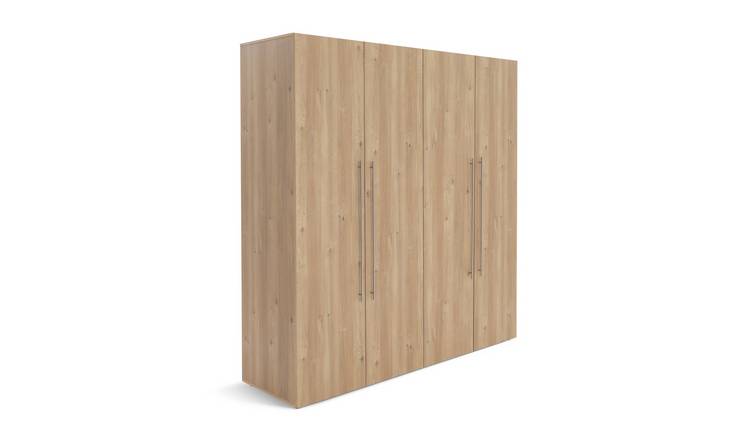 Habitat Atlas 4 Door Wardrobe - Oak