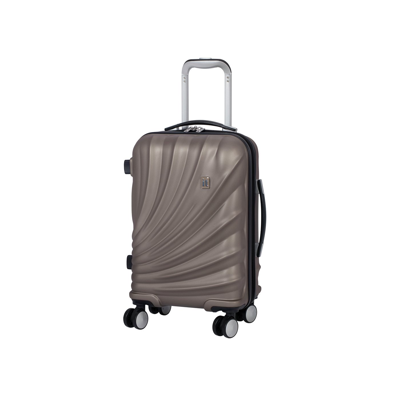 it Luggage Pagoda Expandable 8 Wheel Cabin Suitcase - Gold