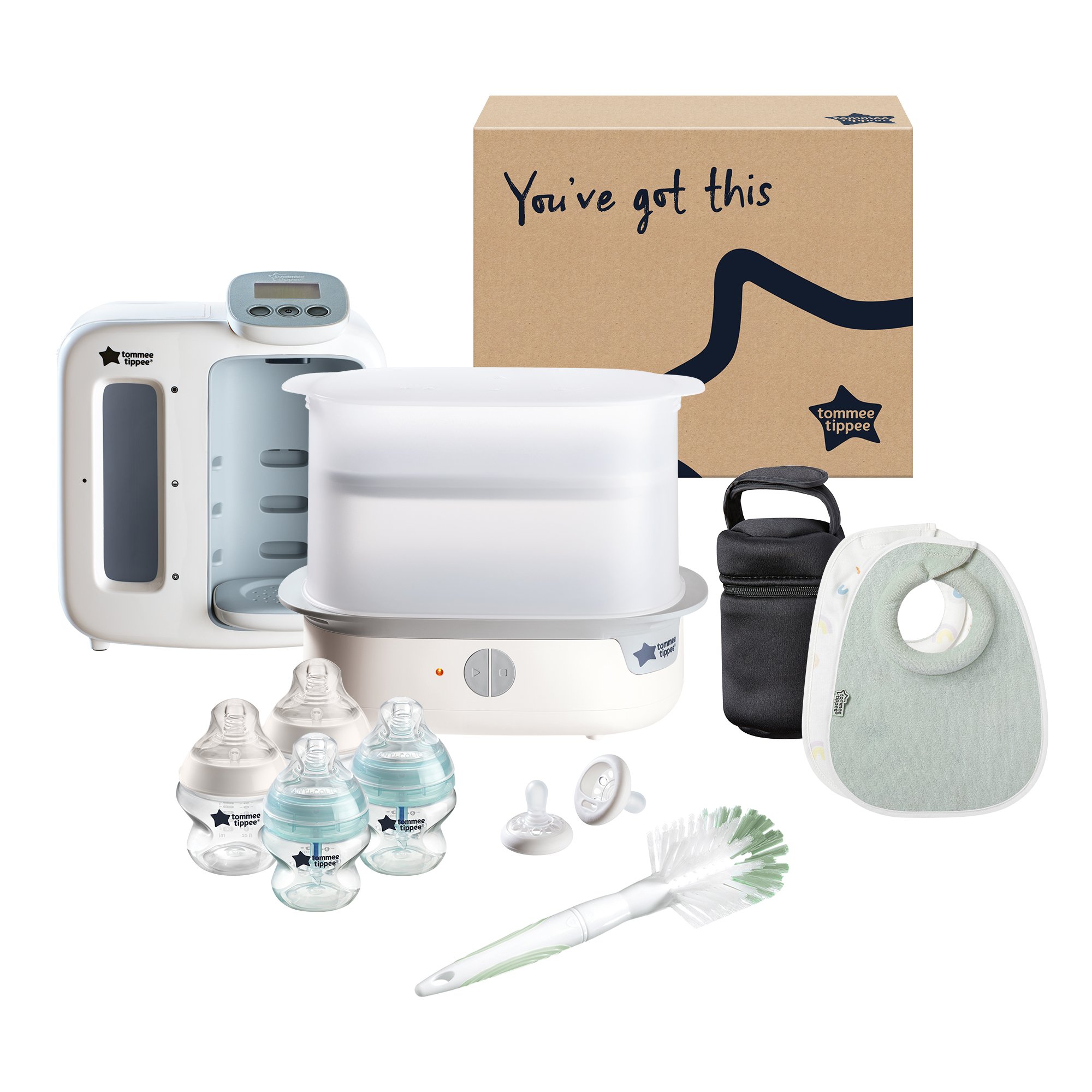 Tommee Tippee Ultimate Feeding Kit with steriliser - White