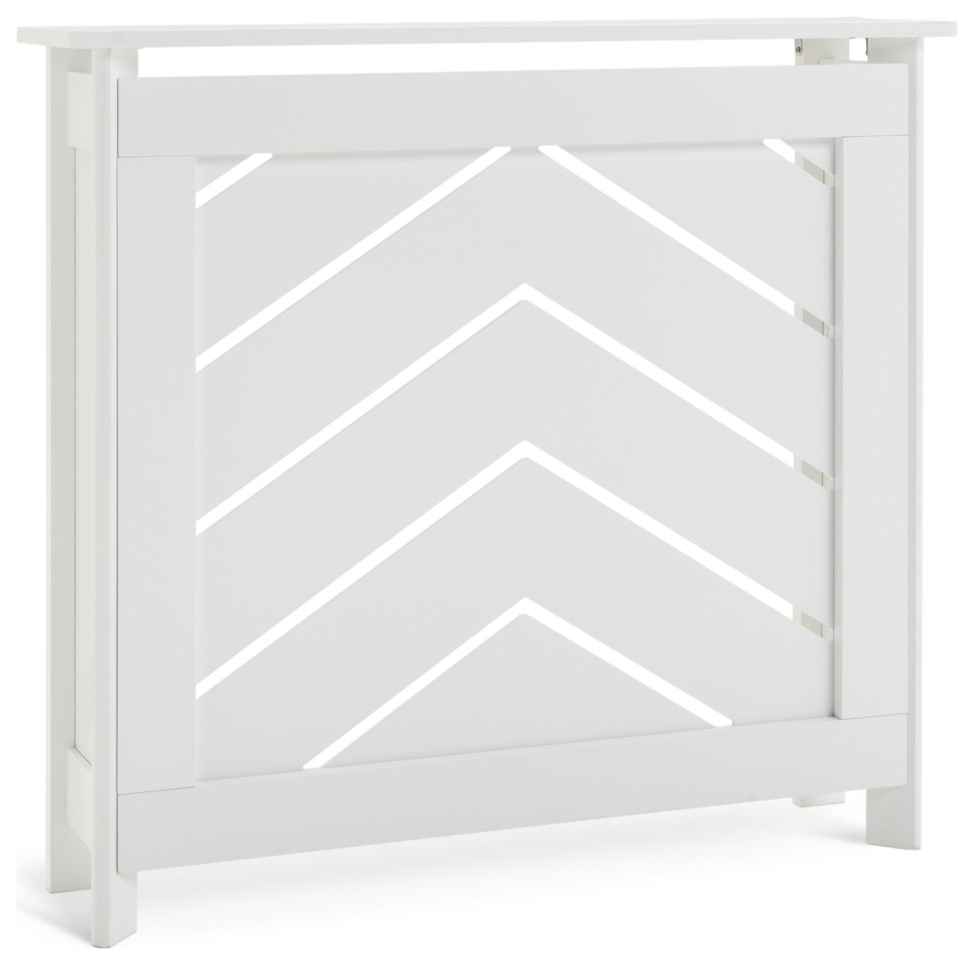 Habitat Chevron Mini Radiator Cover - White