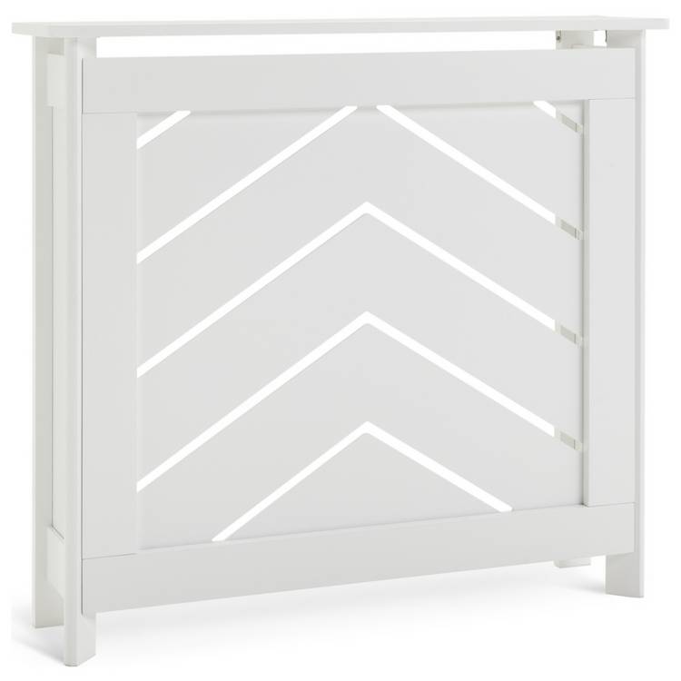 Buy Habitat Chevron Mini Radiator Cover White Radiator covers
