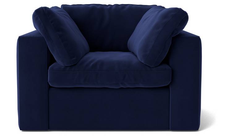 Argos blue armchair hot sale