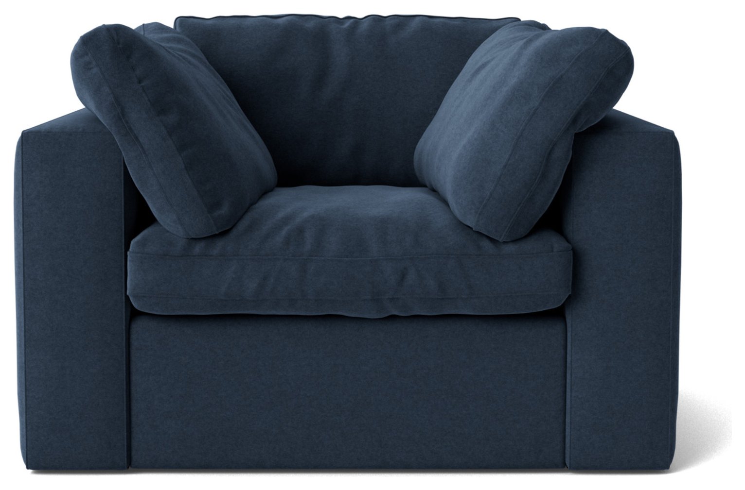 Swoon Seattle Fabric Armchair - Indigo Blue