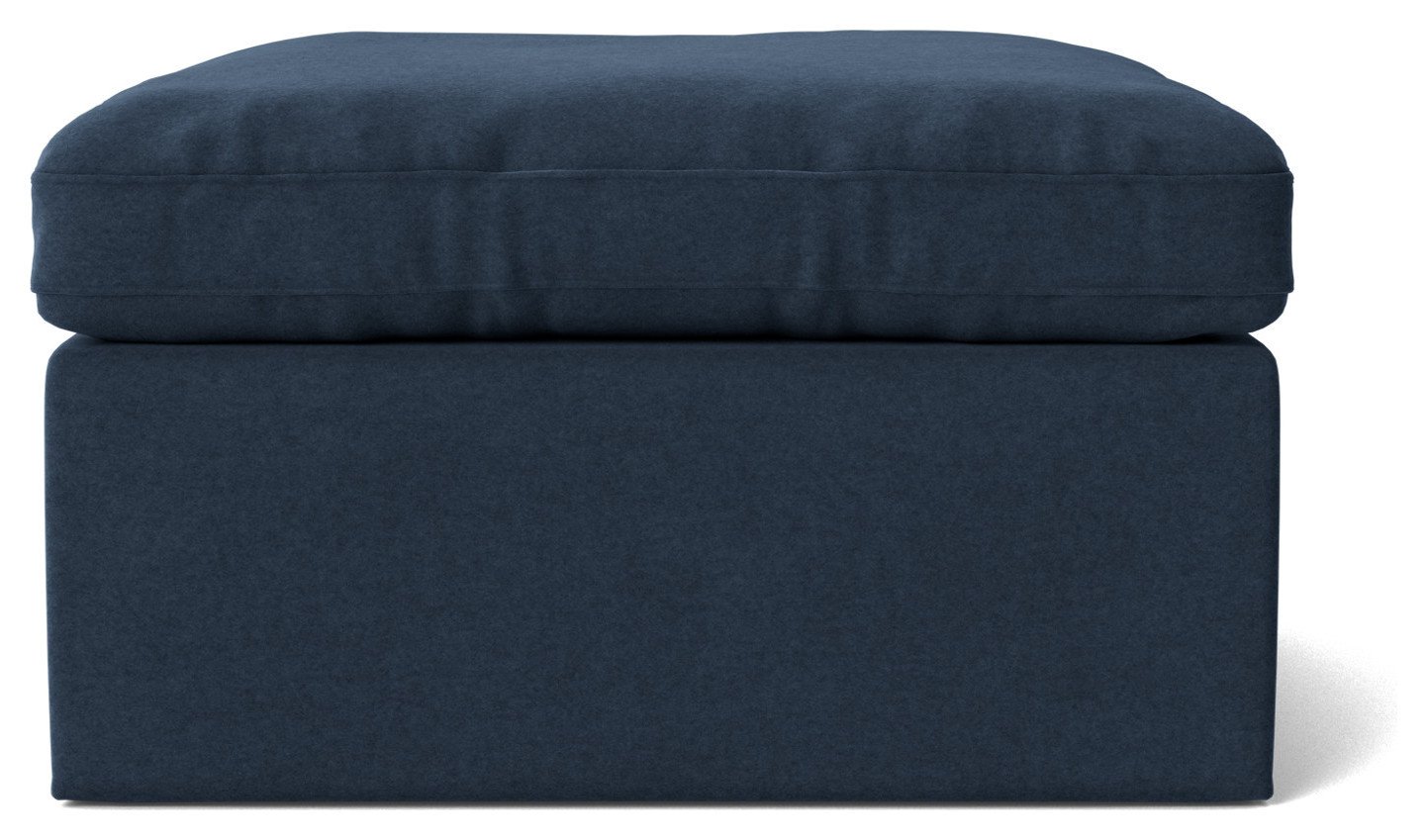 Swoon Seattle Fabric Ottoman Footstool - Indigo Blue