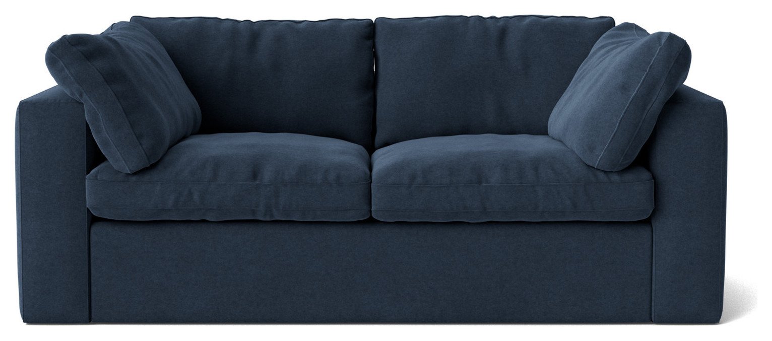 Swoon Seattle Fabric 2 Seater Sofa - Indigo Blue