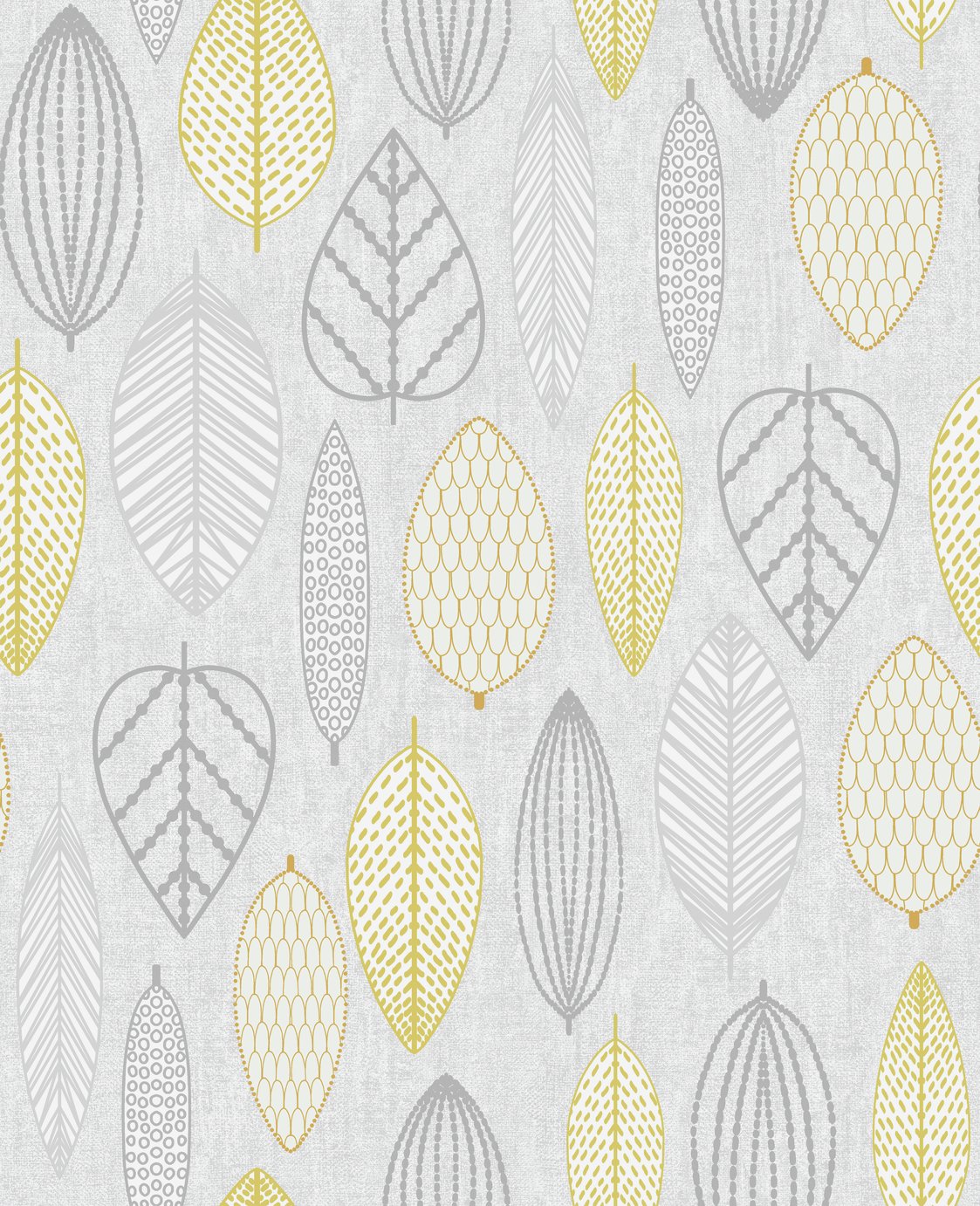 Superfresco Easy Scandi Leaf Yellow Wallpaper (2017534) | Argos Price