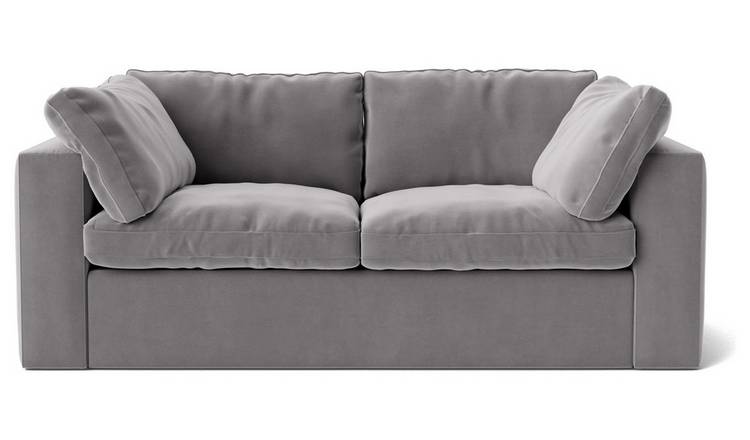 2 seater on sale silver sofa