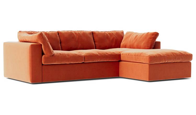 Orange corner store couch