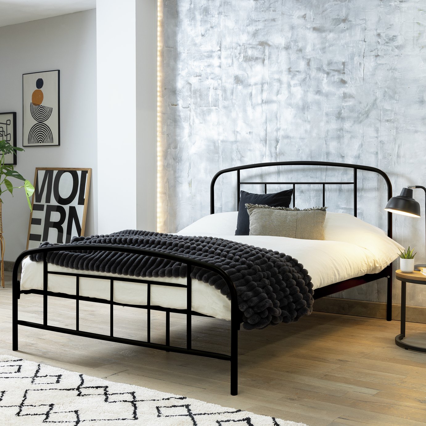 Habitat Pippa Double Metal Bed Frame - Black